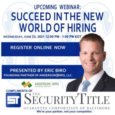 Security Title Talks – Succeed in the New World of Hiring